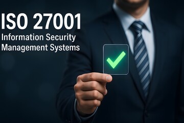 Corporate compliance concept showing successful audit with bright green approval
