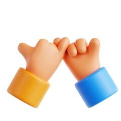 Pinky Promise 3D Icon Illustration