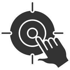 Aim Glyph Icon