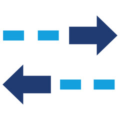 Motion Flat Blue Icon