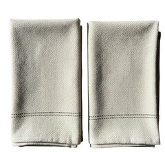 Set of organic cotton waffle weave kitchen towels