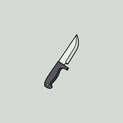 Knife icon flat vector design.