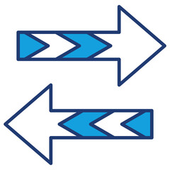 Arrows Blue Icon