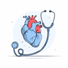 Modern cardiology icon vector