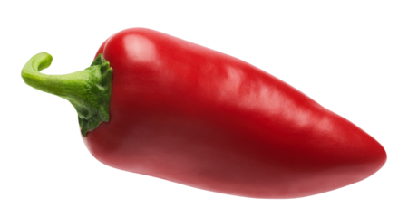 Red mini sweet pepper isolated