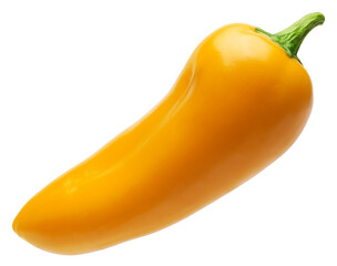 Yellow mini sweet pepper isolated