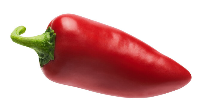 Red mini sweet pepper isolated
