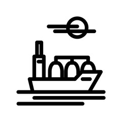 Ship icon design template