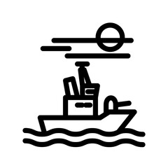 Ship icon design template