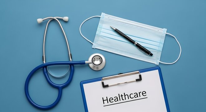 stethoscope on clipboard - Powered by Adobe