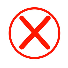 Red Cross Mark Icon