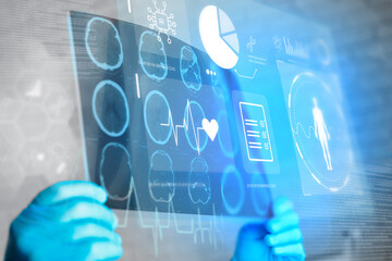 Tech meets healthcare with advanced digital display of medical data analysis