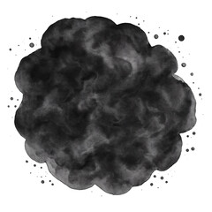 Isolated transparent png of Smoky cloud