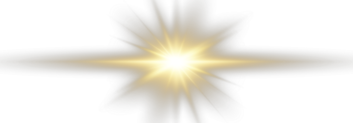 Bright lens flare explodes with shining stars and glittering sparkles. The transparent background enhances the magical light effect. Perfect for decorative, festive, or cosmic projects. PNG