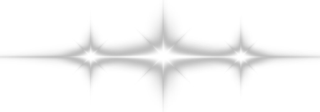 Sparkling white light explodes with a burst of glowing lens flares. The effect blends sparkling stars and radiant rays beautifully. Perfect for celebration and cosmic themed graphics. PNG - Powered by Adobe