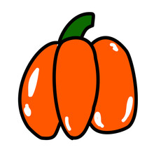 Cute Pumpkin Illustration for Halloween Celebration