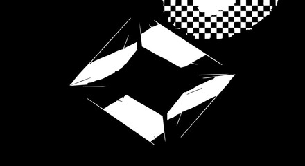 Bold abstract design with geometric shapes for striking visuals, great for modern art, creative backgrounds, and unique design projects, originally vector © Artesian Edge