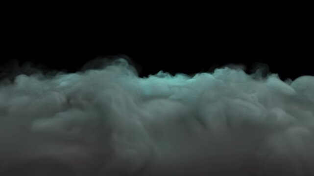 Moving fog on isolated background video