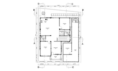 Second Floor Plan To 2 Story House