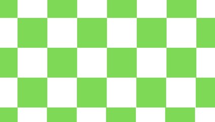 Green and white Checkerboard Pattern 