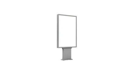 Tall Vertical Digital Signage Display with Bright Screen in Modern Environment