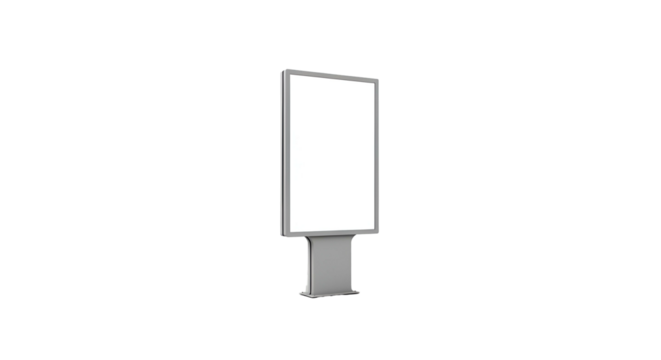 Tall Vertical Digital Signage Display with Bright Screen in Modern Environment
