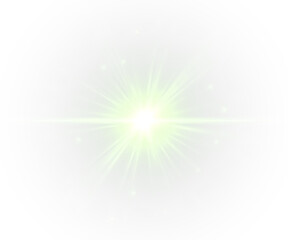 Spotlight stage scene set with spark and disco flare; festive and futuristic projection with star sparkle, glowing multicolored sunlight and glittering lens bokeh illumination.	