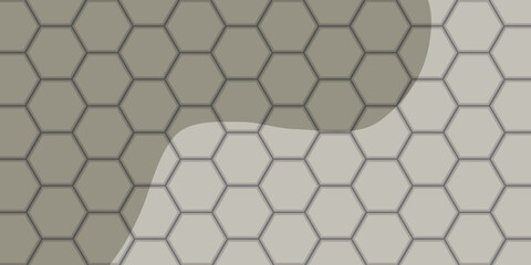 Abstract background with shadow hexagons tile pattern vector illustration for background, banner, wallpaper, presentation pages.