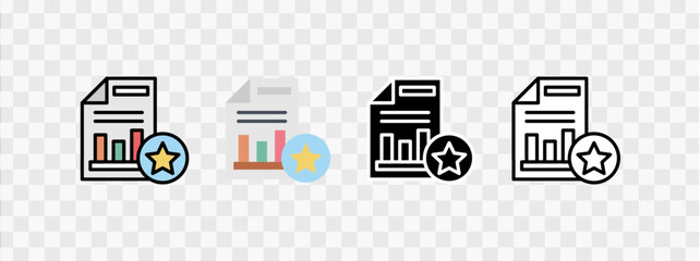 Reports with bar graphs and ratings, suitable for business reports, data analysis, and performance evaluation concepts.