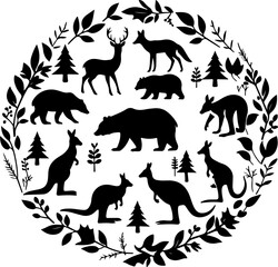 Forest Animal Silhouette Collection