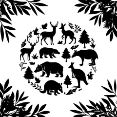 Forest Animal Silhouette Collection