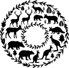 Forest Animal Silhouette Collection