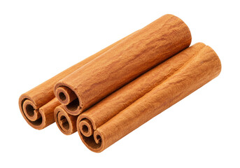Isolated cinnamon sticks still life aromatic spice ingredient cooking baking flavoring