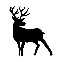 Deer Silhouette Vector Illustration