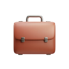 Sophisticated brown leather briefcase with silver hardware for the discerning professional, perfect for making a statement of success and style