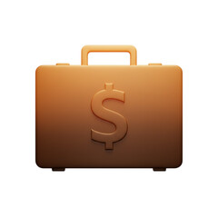 Secure your financial future with this briefcase featuring a dollar sign, ideal for investment, savings, and success-themed designs and projects