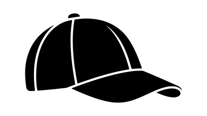 Fototapeta premium Minimalist Baseball Cap Icon Vector Design