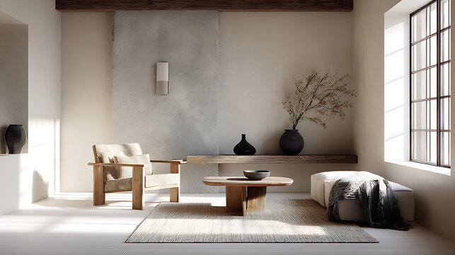 Neutral-toned minimalist home deco