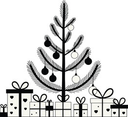 “Minimalist Christmas Tree Gift Boxes”