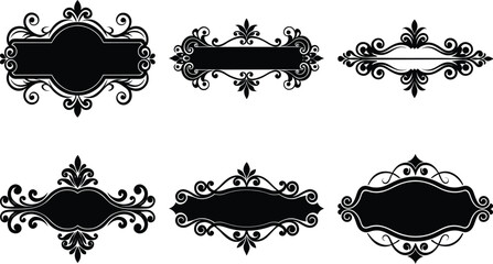 Vector art of elegant ornate frame collection for decoration