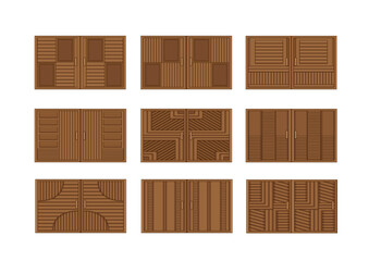 wooden window with glass design on white background illustration vector