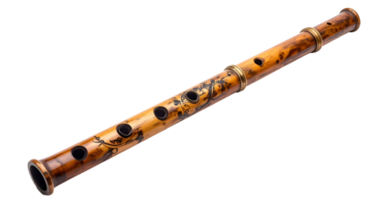 Detailed image of a bamboo wind instrument