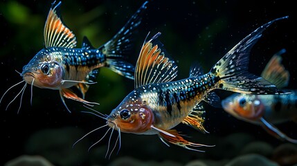 Colorful Tropical Fish Swimming Gracefully in Underwater Habitat