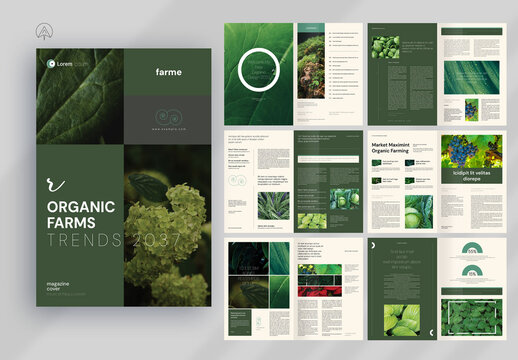 Organic Theme Magazine Template
