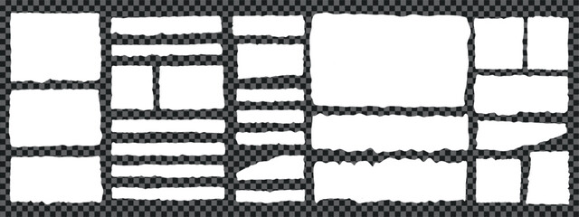 rough torn borders pack for zine art, diary spreads, scrapbook journals. use the strips as separators, captions, or callout bars; formats: svg/eps vectors and transparent png.