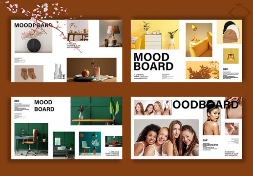Modern Mood Board Template Layout