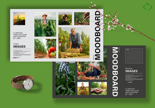 Agriculturel Mood Board Template