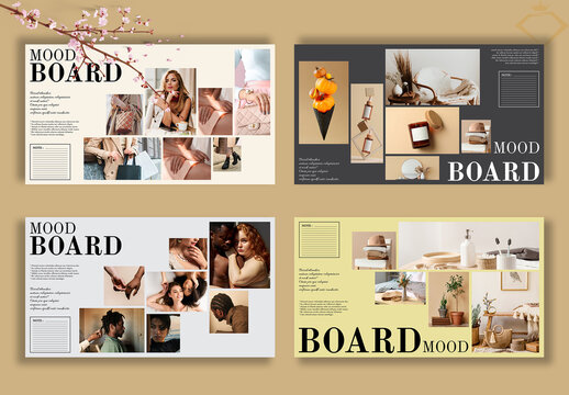 Brand Mood Board Template Layout