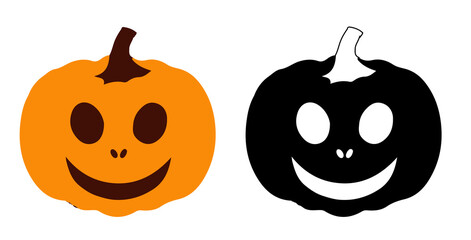 Cheerful Halloween pumpkins, ready for carving and festive decorations, bringing spooky fun to your autumn projects and creative designs