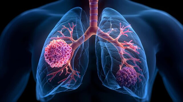 Human lungs. Lung Cancer Awareness. Lung Disease. Respiratory System Collapse. Respiratory Illness. World No Tobacco Day. World Lung Day. No Tobacco Day. Futuristic medical concept